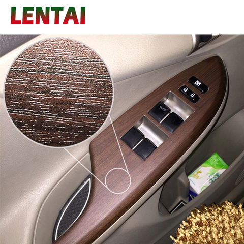 LENTAI Car Sticker Wood Grain Film Fiber Vinyl Wrap Auto Interior PVC Film For Mercedes Benz W203 W204 W211 Volvo S60 XC90 XC60 ► Photo 1/6