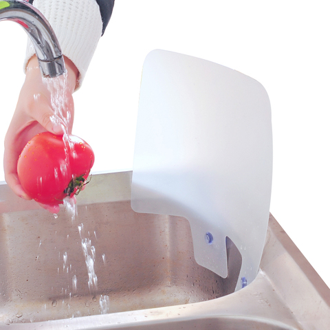 1Pc New Arrival Kitchen Sink Water Splash Guards with Sucker Waterproof Screen for Dish Fruit Vegetable Washing Anti-water Board ► Photo 1/6