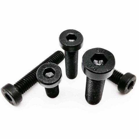 10pcs M4 M5 M6 Grade 8.8 steel Black DIN7984 Hex Hexagon Socket Thin Low Short Profile Head Allen Cap Screw Bolt L=6-50mm ► Photo 1/6