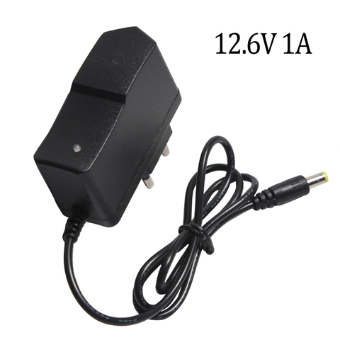 12.6V 1A EU Plug Lithium Battery Charger Charger 12.6V Power Adapter Charger With Wire Lead DC 5.5 *2.1MM ► Photo 1/6