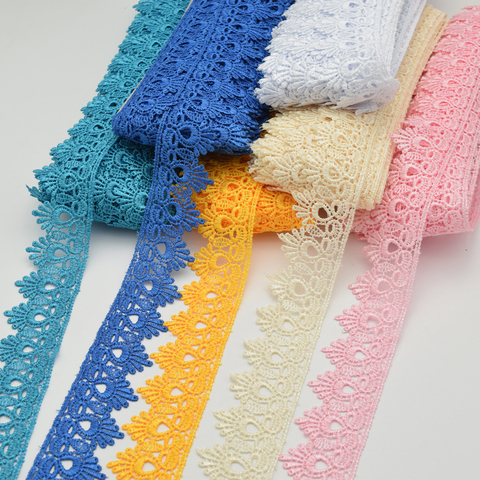 15yards Venise Lace trim wedding DIY crafted sewing polyester lace  wholesale  4.5cm ► Photo 1/6