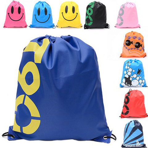 1pc Waterproof Drawstring Backpack Outdoor Travel Organizer Housekeeping Storage Bag  for Clothes Shoes Kids Toy ► Photo 1/6