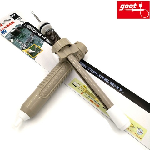 Japan GOOT GS-100 Desoldering Pump Jumbo Size Self-Cleaning Plunger Lock Function Manual Solder Sucker Light Strong Repair Tools ► Photo 1/6