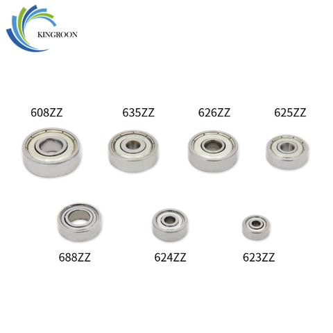 10PCS ABEC-5 Flange Ball Bearing 608zz 623zz 624zz 625zz 635zz 626zz 688zz 3D Printers Parts Deep Groove Flanged Pulley Wheel ► Photo 1/6