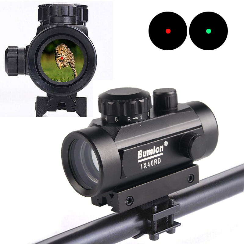 Green Dot Laser Sight Collimator QD 20mm Rail Mount for Pistol and Airsoft 