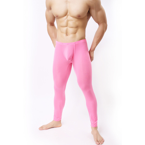 long johns men comfortable sexy leggings men thermal underwear men home pants long underwear pouch mens pajama pants ► Photo 1/5
