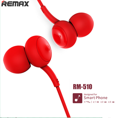 The lowest price Remax 510 Earphone Touch Music Wired Headset Noise Cancelling Earphone For iPhone Xiaomi Mobile phone ► Photo 1/6