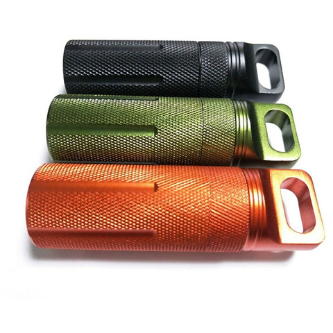 EDC waterproof Survive seal box Container capsule dry bottle case outdoor hike camp medicine match pill holder storage trunk ► Photo 1/1