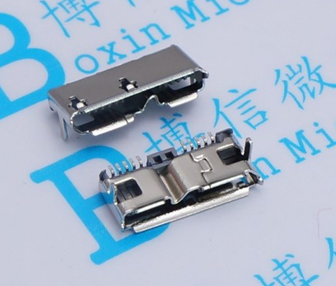 2pcs Micro USB 3.0 B Type DIP Female Socket DIP2 10pin USB Connector for Mobile Hard Disk Drives Data Interface ► Photo 1/2