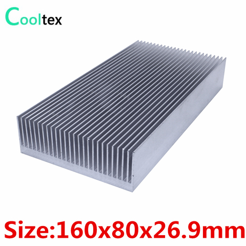 High power 160x80x26.9mm radiator Aluminum heatsink Extruded  heat sink for Electronic LED Power Amplifier cooler cooling ► Photo 1/4
