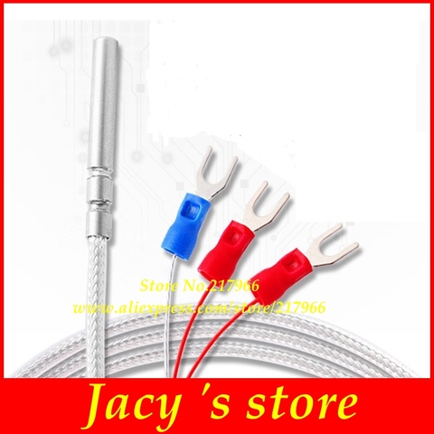 Stainless steel three wire waterproof pt100 pt1000 temperature sensor probe  thermal resistance temperature transmitter ► Photo 1/5