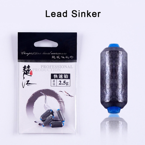 5Pieces/lot Weight Size 1g/1.5g/2g/2.5g/3g/3.5g/4g/5g Lead Fishing Sinker High Quality Fishing Line Accessories Fishing Tackles ► Photo 1/6