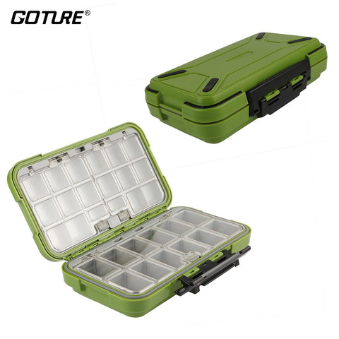 Goture Fishing Tackle Box Double Layer 30 Compartments Fishing Lure Bait Hook Box S/M/L Fly Fishing Storage Boxes Accessories ► Photo 1/6