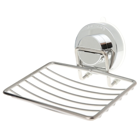 High Quality Stainless Steel Vacuum Suction Cup Soap Saver Dish Soap Tray Soap Holder ► Photo 1/6