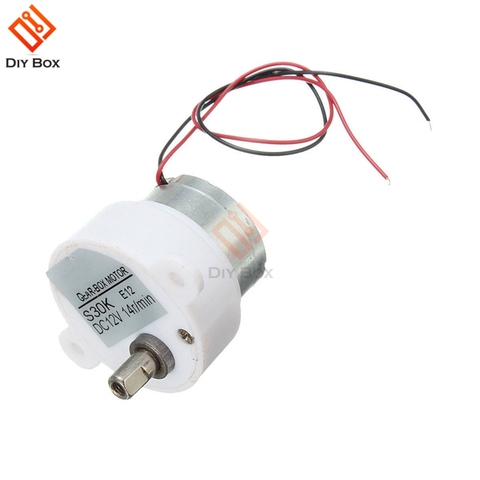 DC 12V Electric Brushless DC Motor High Torque Gear Geared Motor S30K Reduction Motor 14RPM 2 Wires for Electronic Toys Fan ► Photo 1/6