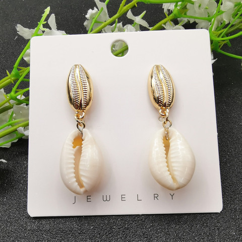 JCYMONG New 13 Model Sea Shell Earrings For Women Bohemain Ocean Natural Shell Cowrie Statement Earring 2022 Beach Jewelry Gift ► Photo 1/6