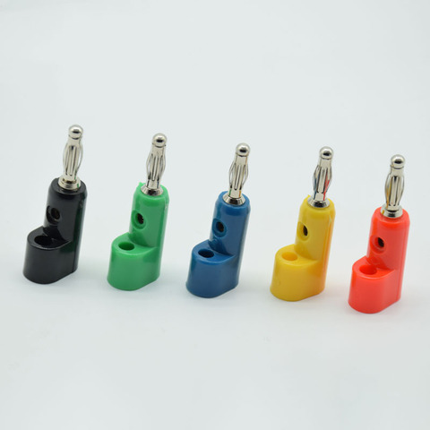 5pcs Electrical Connecting Tool 4mm bending Banana Jack Plug Socket for Binding Post Test Probes Terminal Connector L the shape ► Photo 1/6