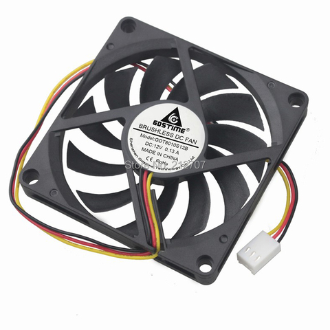 1 Piece Gdstime 80x80x10mm 80mm 12V 3Pin Axial Computer DC Cooling Cooler Fan ► Photo 1/1