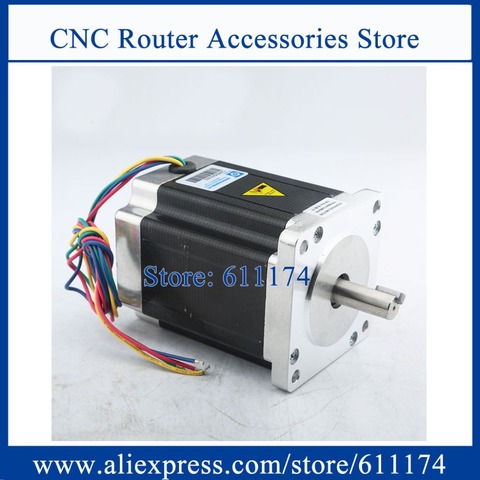 85BYGH450B-06D-15J (New Model 86BHH114-500A-32E) 60kg.cm(6.8N.m) 5A shaft 12.7mm*32mm Nema34 2-Phase stepper motor with 4 wires ► Photo 1/1