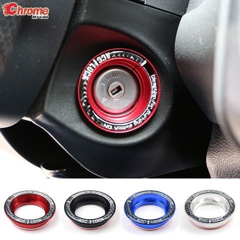 For Ford Focus 2 3 Fusion Mondeo 2013 - 2022 Car Ignition Key Hole Switch Ring Circle Cover Stickers Decoration Car Accessories ► Photo 1/6