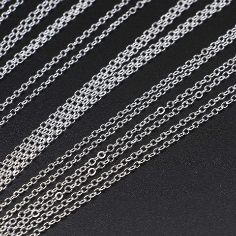 12Pcs/Pack 40cm White K Clasp Necklace Charm Chains For DIY Jewelry Findings Making Materials Accessories Wholesale ► Photo 1/6