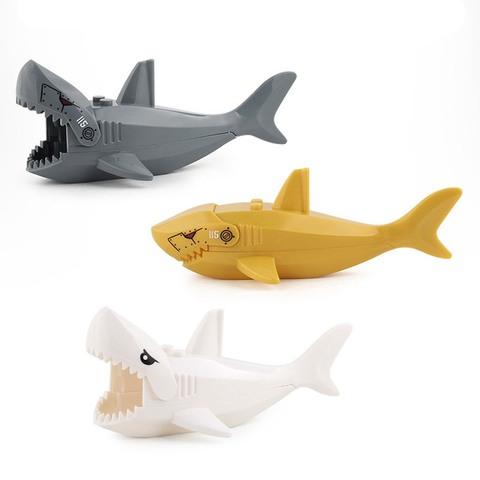 Animals Blocks Series Pirates of the Caribbean Shark Figures Building Blocks Toys For Children Assemble Toys Kids Gifts ► Photo 1/6