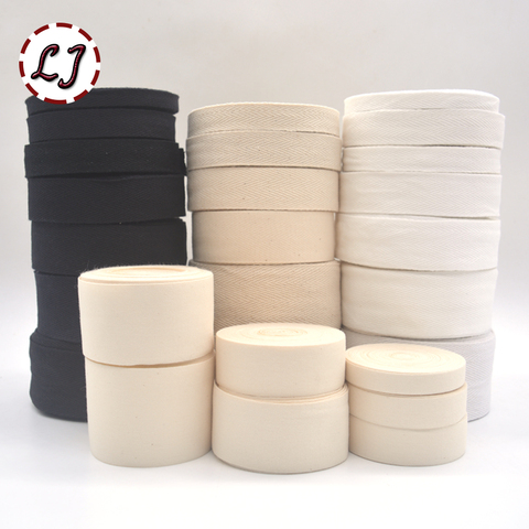 5yd/lot black white plain twill chevron cotton binding ribbon webbing tape trimming for packing garment accessories handmade DIY ► Photo 1/5