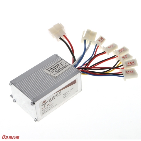 Hot Sale DC 24V 250W Motor Speed Brush Controller For Electric Bicycle Bike Scooter ► Photo 1/6