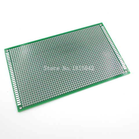 9x15cm Universal Double Side Glass Fiber Green PCB Hole Pitch Standard2.54mm Solderless Breadboard 9*15cm Bread Board Prototype ► Photo 1/2