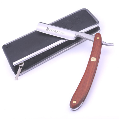 Titan Wooden handle mens shaving tools straight razor shave free shipping ► Photo 1/6