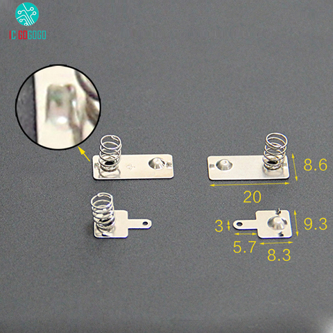 5Pairs AAA Battery Contacts Spring Contact Band Plate Brass Battery Connector Positive Electrode Negative Conversion ► Photo 1/1