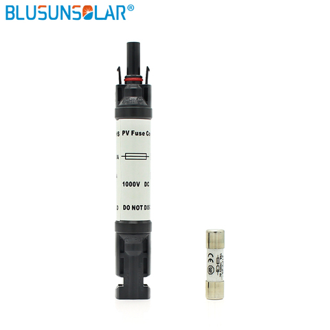 SOLAR In-line Fuse Connector 1000V DC Male to Female PV Solar Fuse Holder Protection 2/3/5/10/12/15/20A /30A/32A ► Photo 1/6