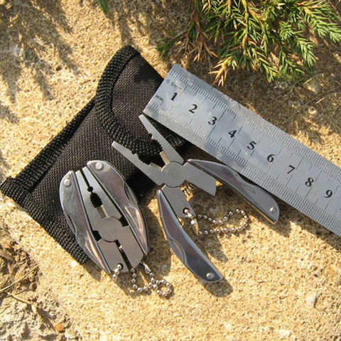 Outdoor Portable Multifunction Folding Plier Foldaway Knife Keychain Screwdriver Camping Survival EDC Tools Travel Kits ► Photo 1/1