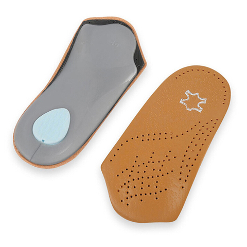 1 Pair Arch Support Half Shoe Pad Hot Sale New Unisex 3/4 Length Leather Insole Flat Foot Orthotic Insoles Insoles Foot Tool ► Photo 1/6