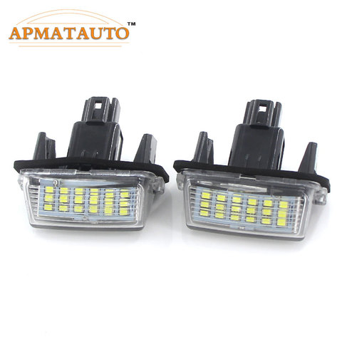 2pcs White LED License  Number  Plate Light Bulb Canbus  For Toyota Yaris/Vitz Camry Corolla Prius C Ractis Verso S ► Photo 1/5