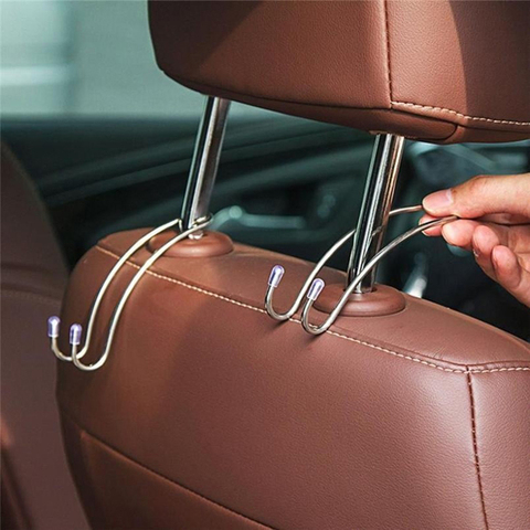 Car Seat Hook Auto Hidden Back Seat Headrest Hanger for Handbag Shopping Bag Coat Storage Hanger Car Accessories Hook Organizer ► Photo 1/6