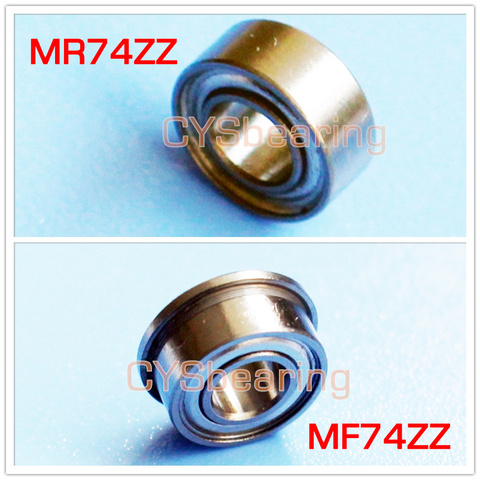 MF74ZZ  flange MR74ZZ Miniature Mini 4*7*2.5mm chrome steel deep groove bearing L-740 ZZ 4X7X2.5 mm ► Photo 1/1