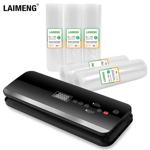 LAIMENG Compact Vacuum Sealer Fully Automatic Vacuum Air Sealing System For Food Preservation With starter Kit  Lab Tested S261 ► Photo 1/1