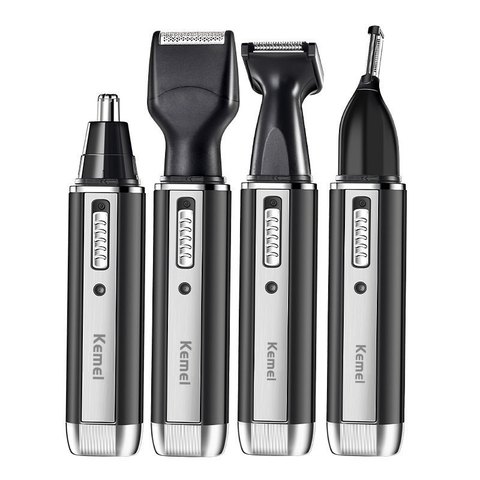 4in1 rechargeable nose trimmer beard trimer for men ear eyebrow nose hair trimmer for nose and ear hair removal cleaning machine ► Photo 1/1