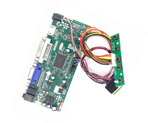 M.NT68676 HDMI DVI VGA LED LCD Controller board Kit DIY for LP156WH4(TL)(A1)/(TL)(B1) 1366X768 panel monitor ► Photo 1/6