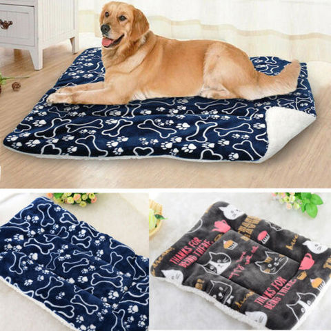 2022 Large Pet Dog Cat Bed Puppy Cushion House Pet Soft Warm Kennel Dog Mat Blanket ► Photo 1/6