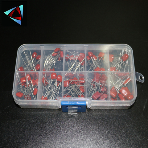 100pcs/lot 10nF~470nF Metallized Polyester Film Capacitors Assortment Kit High precision and stability samples CBB capacitor set ► Photo 1/2