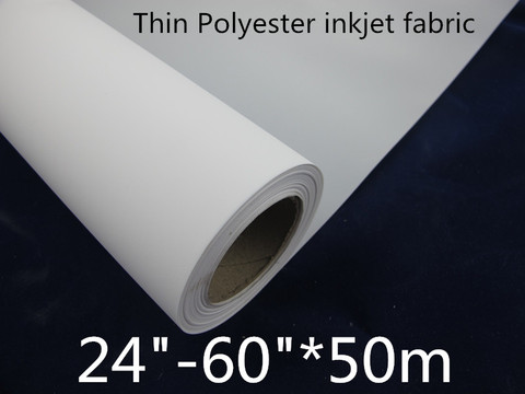 50m big roll 100% waterproof Polyester inkjet fabric art roll Canvas ► Photo 1/1