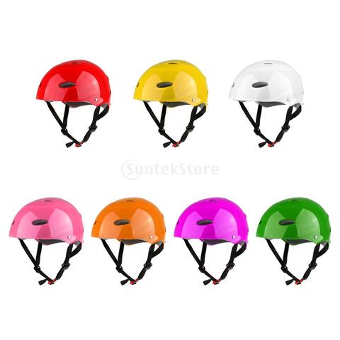 Colorful Adjustable Water Sports Safety Helmet Hard Protection Hat for Wakeboard Kayak Canoe Surf Skate All Sizes ► Photo 1/6