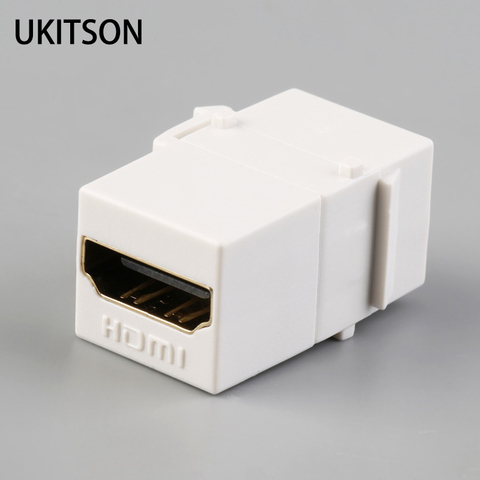 Keystone HDMI1.4 Connector White Color HDMI Insert Coupler Slot Female To Female ► Photo 1/6