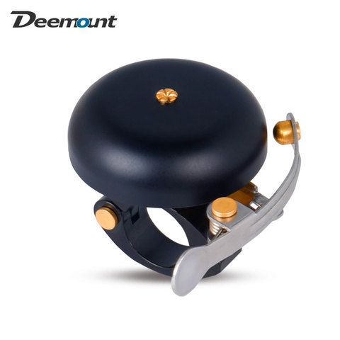 Deemount Classic Cycle Brass Bell Left Right Hand Use Bike Handlebar Mount Anodized 55mm 85g Ring High Pitch Crisp Noise Warning ► Photo 1/6