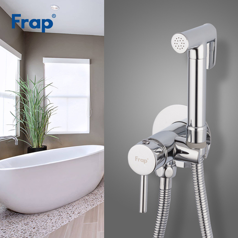 Frap Bidet Faucet Bathroom Bidet Shower Set Faucet Toilet Bidet Muslim Brass Wall Mounted Washer Tap Cold and Hot Mixer F7505-2 ► Photo 1/6