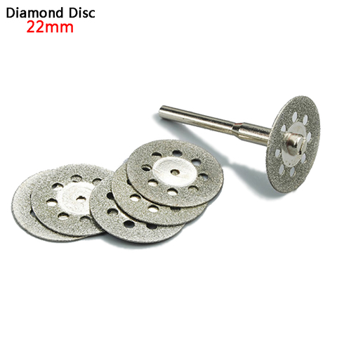 5x 22mm dremel accessories diamond grinding wheel saw mini circular saw cutting disc dremel rotary tool diamond disc for stone ► Photo 1/6