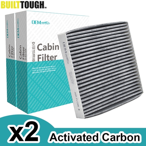 2x Car Pollen Cabin Filter Activated Carbon For Toyota Yaris RAV4 Camry Lexus RX GS LX GX Subaru Outback 87139-YZZ08 87139-50060 ► Photo 1/6