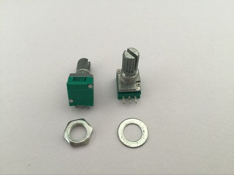 5pcs B1K  B5K A10K B10K B20K A50K B50K B100K B250K ohm 3 Pin Linear Rotary Potentiometer for Power Amplifier ► Photo 1/2